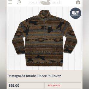 Southern Marsh Matagorda Rustic Fleece Pullover